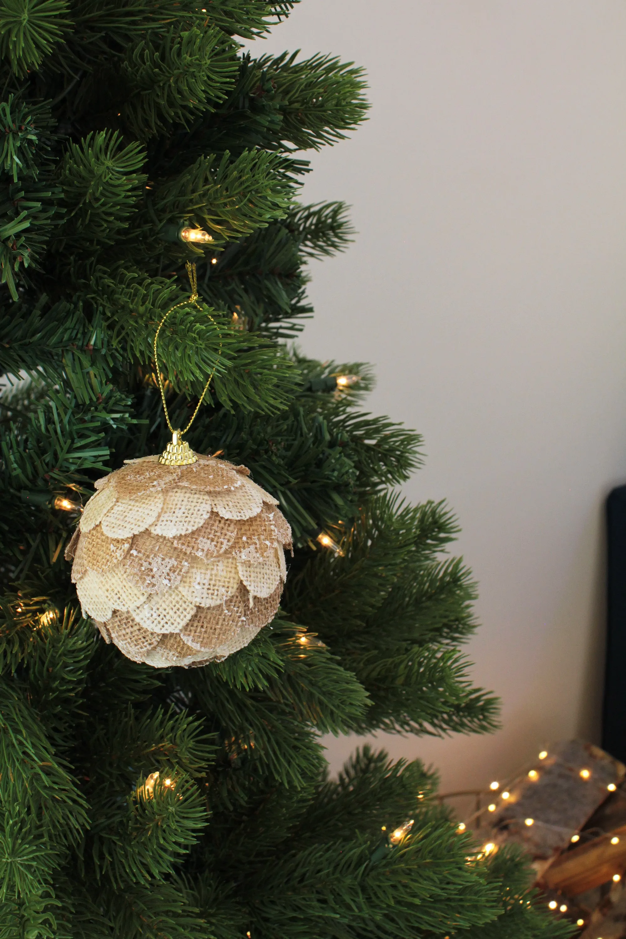 10CM PINECONE ORNAMENT (2 PCS)