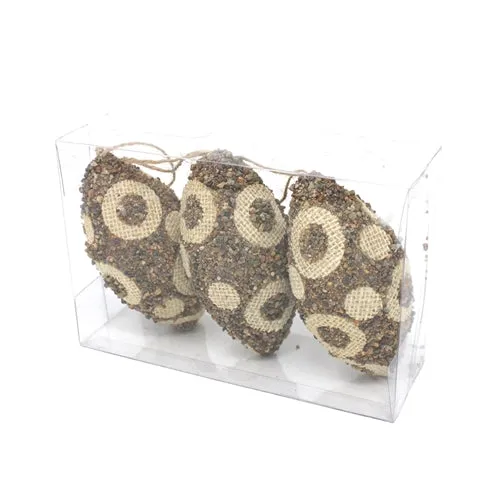 110 CM Polka Dots Olive Ornaments - Brown (3 PCS)