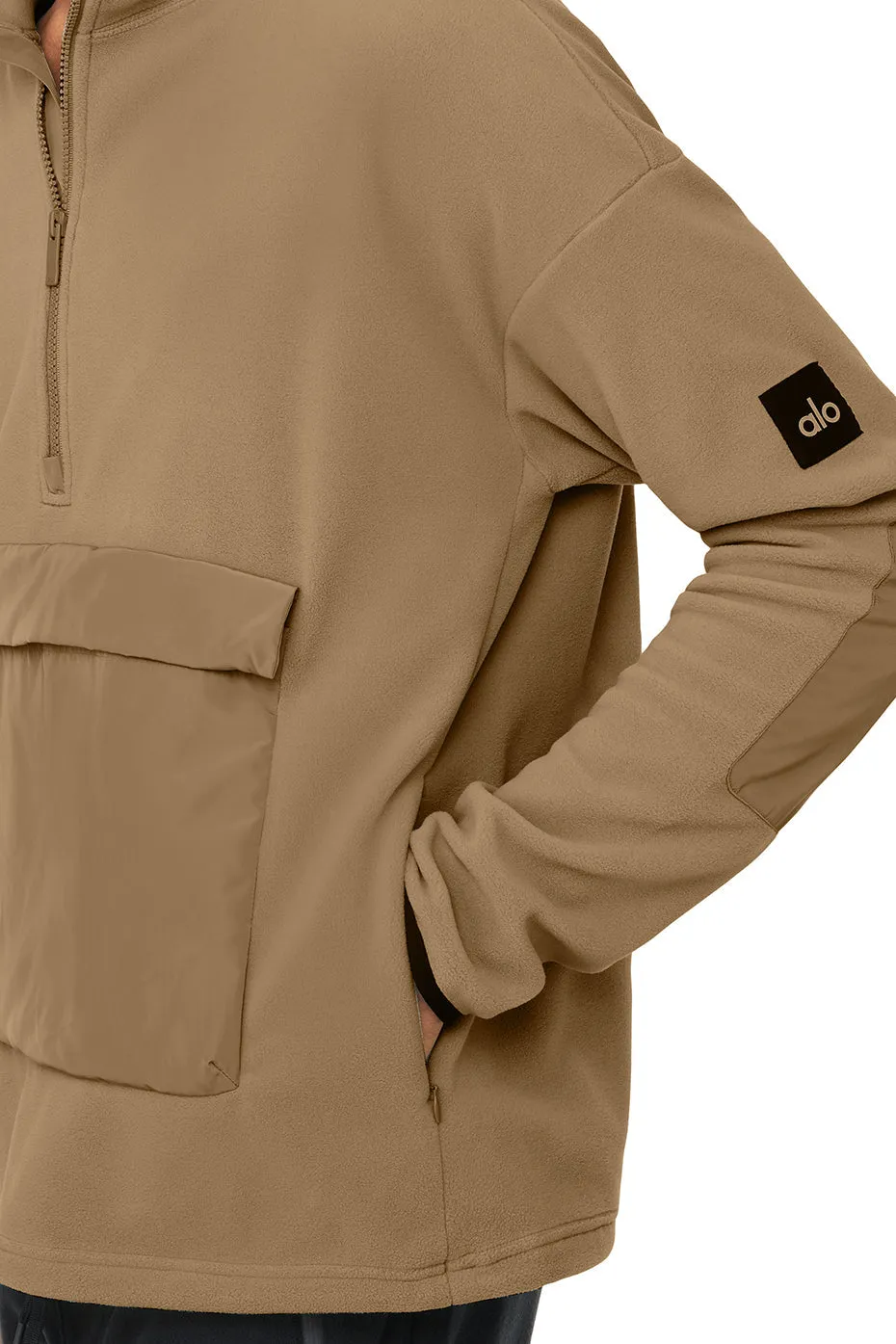 1/2 Zip Mammoth Polar Pullover - Gravel