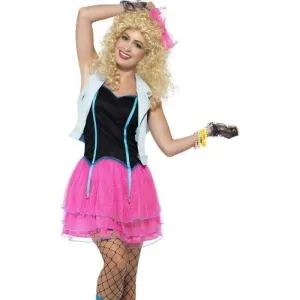 80s Wild Girl Costume Adult Pink