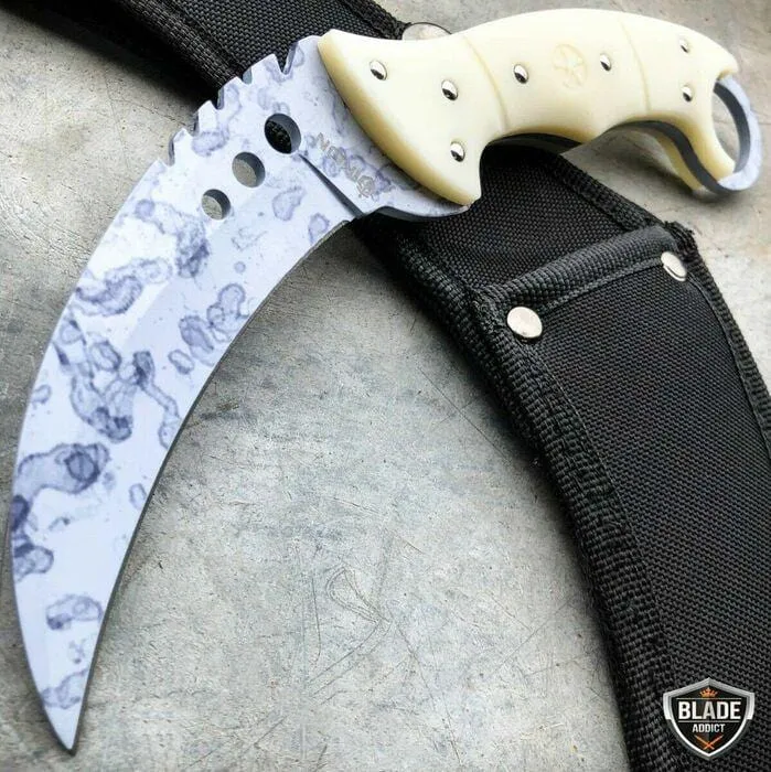 8.5" CSGO Talon Fixed Blade Counter Strike Karambit Claw Knife