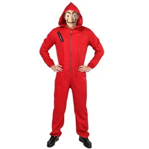 Adult Red Robber Money Heist Costume