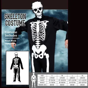 Adult Skeleton Costume