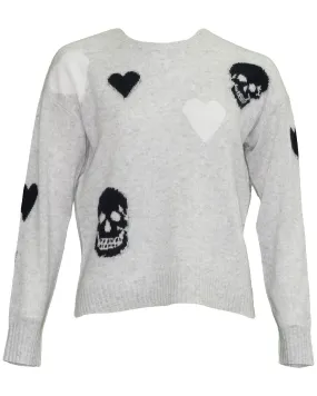 Amarah Heart Skull Pullover