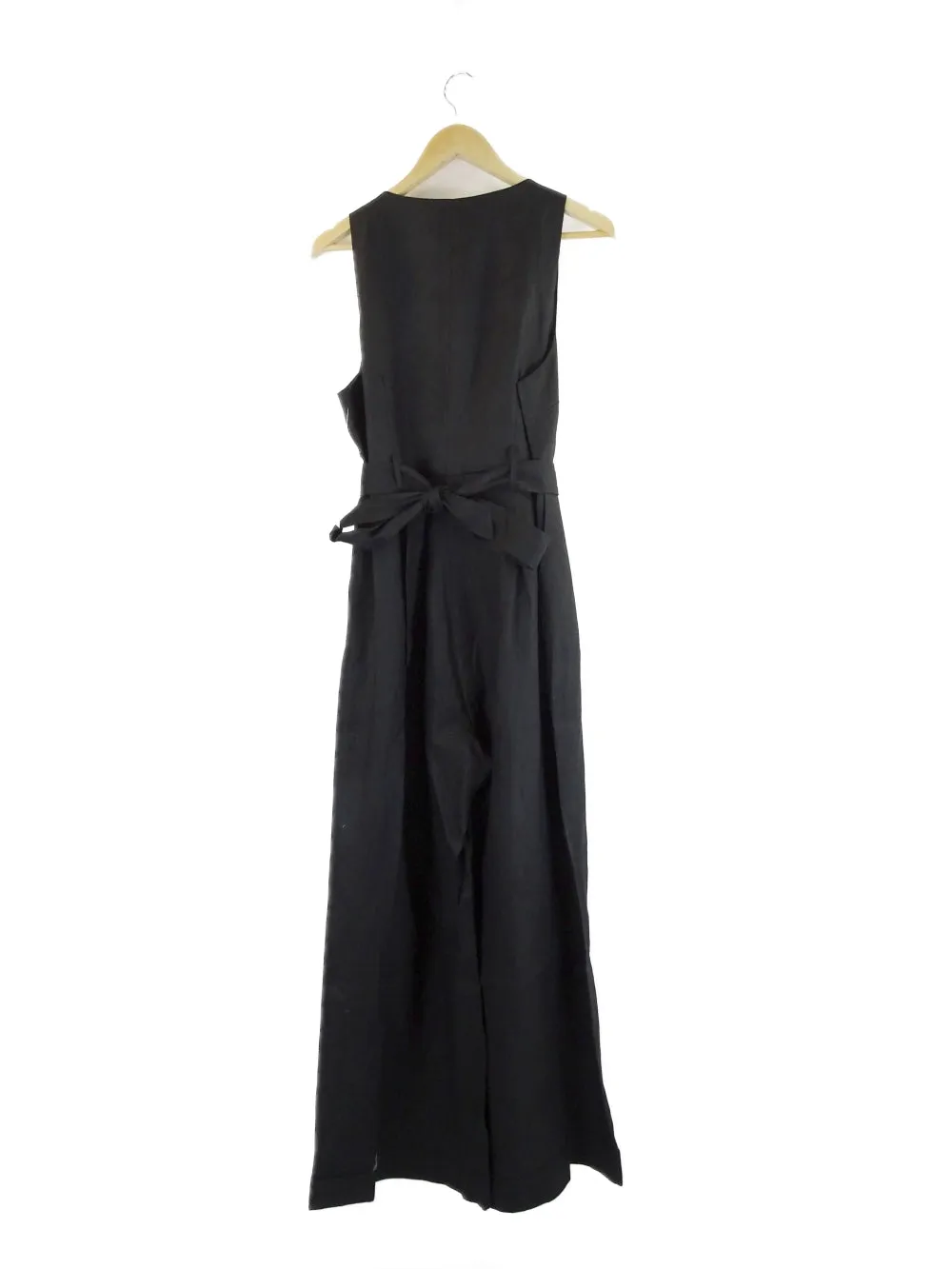 Amelius 'Imari' Black Linen Jumpsuit 14 | BNWT