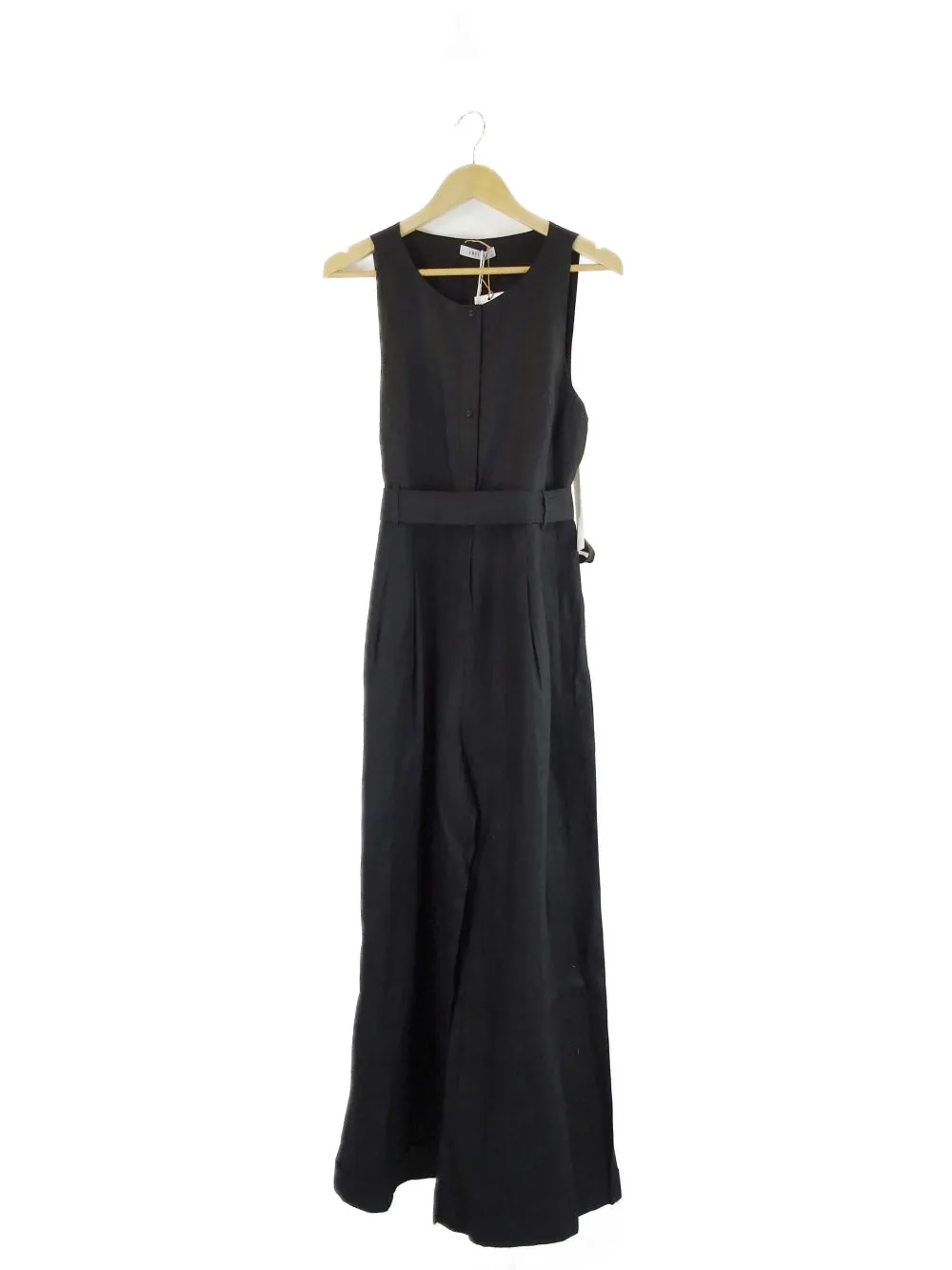 Amelius 'Imari' Black Linen Jumpsuit 16 | BNWT