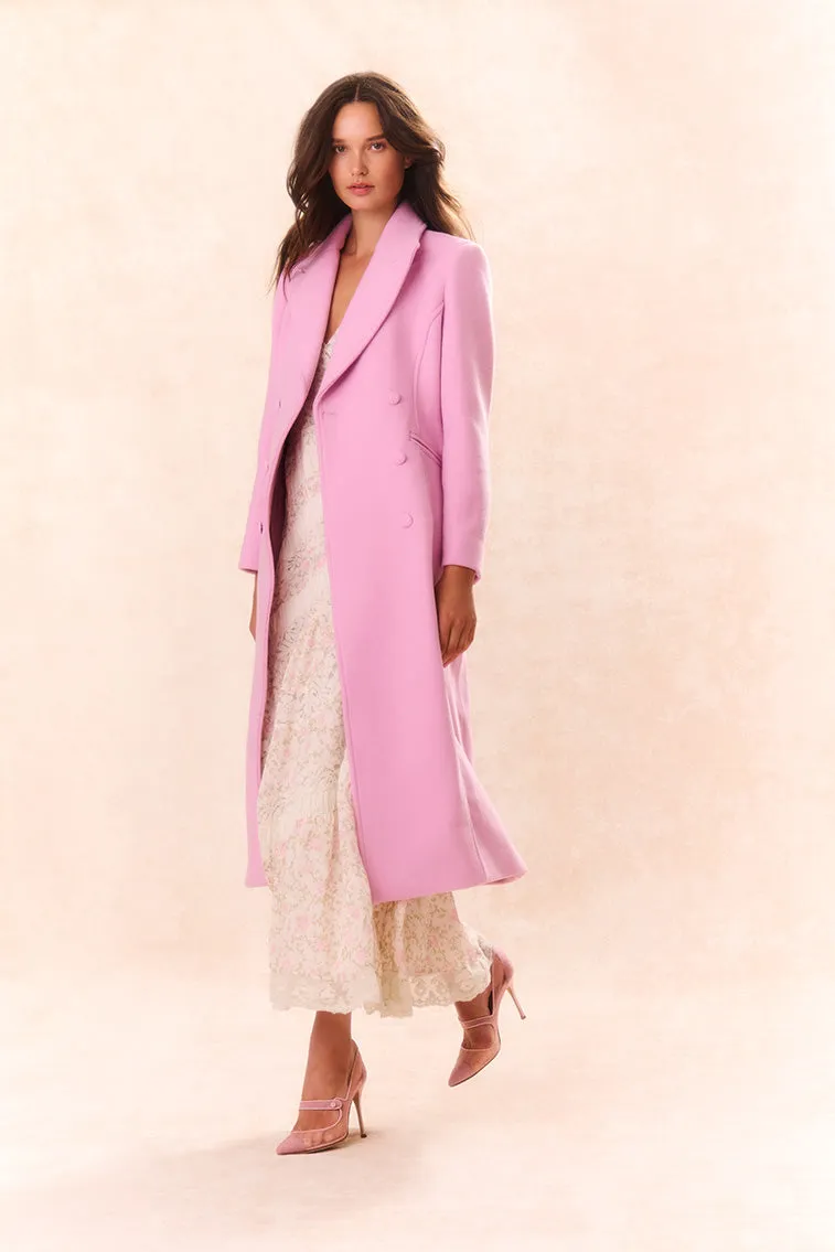 Angeli Wool Military Coat - PIROUETTE PINK