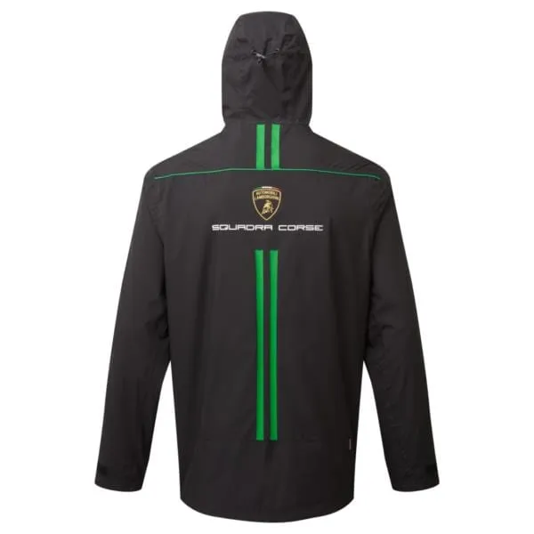 Automobili Lamborghini Squadra Corse Team Lightweight Rain Jacket - Black