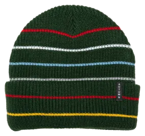 Autumn Headwear Select Multi Stripe Beanie - Dark Green