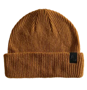 Autumn Headwear Simple Beanie -Work Brown