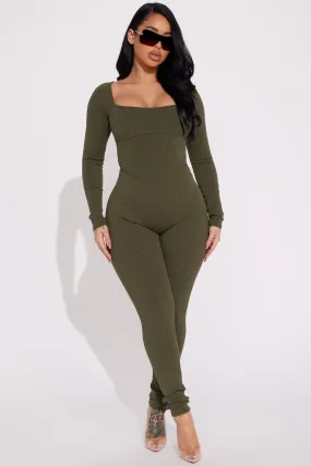 Avani Snatched Jumpsuit - Green