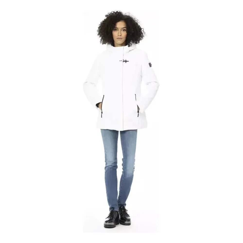 Baldinini Trend White Polyester Women Jacket