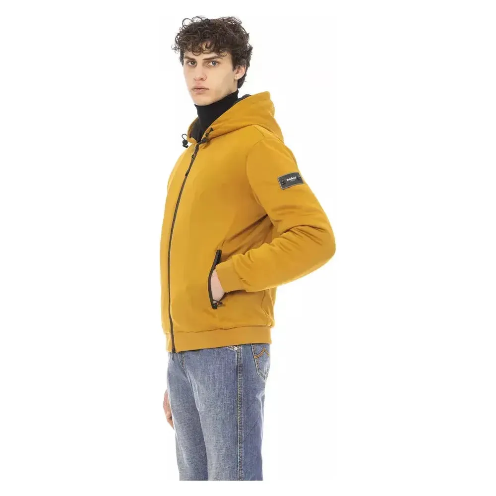 Baldinini Trend Yellow Polyester Men Jacket