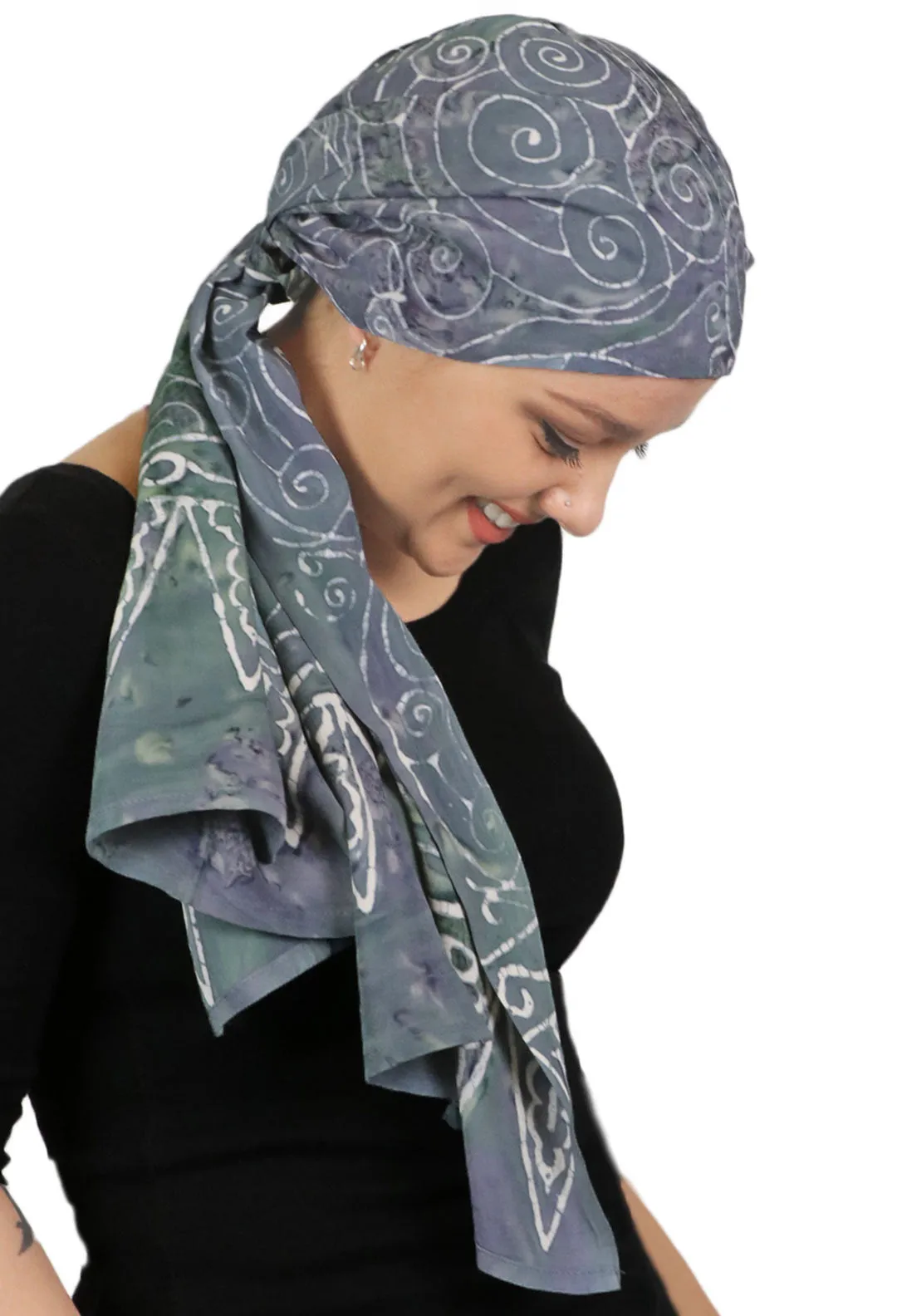 Bali Batik Head Wrap For Women Chemo Scarf Rayon 15" X  60" ALL COLORS