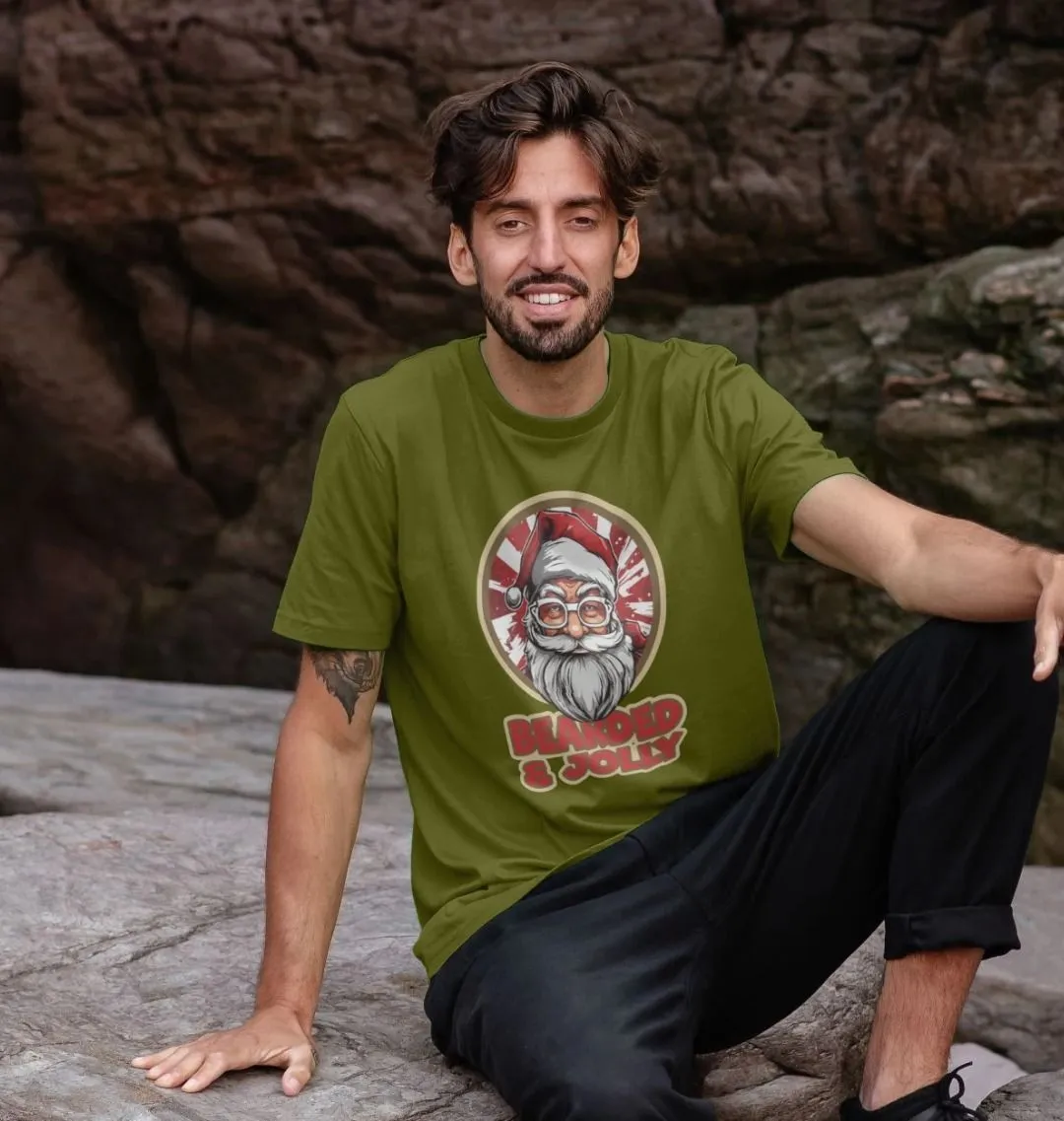 Bearded And Jolly Santa T-shirt