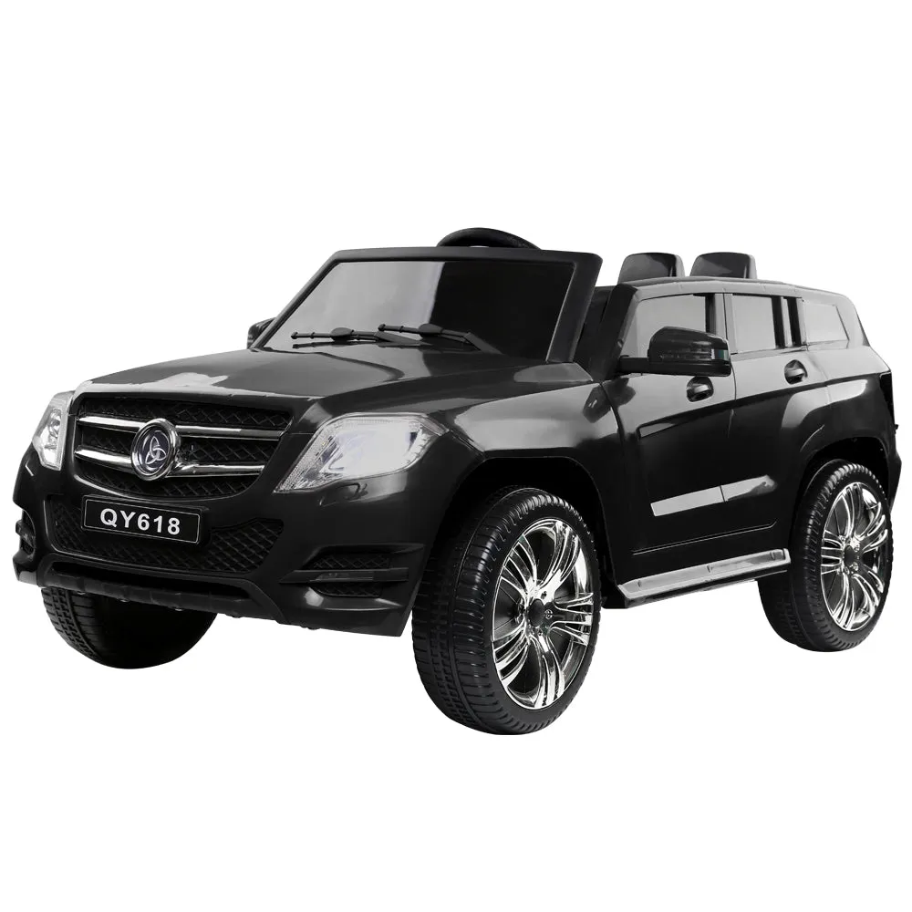 Black Electric Ride On Car SUV 12V, Remote, Music, Rigo