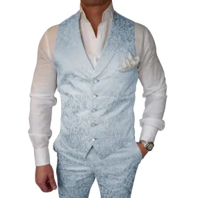 Blu Ghiaccio Naked Ciottoli Waistcoat