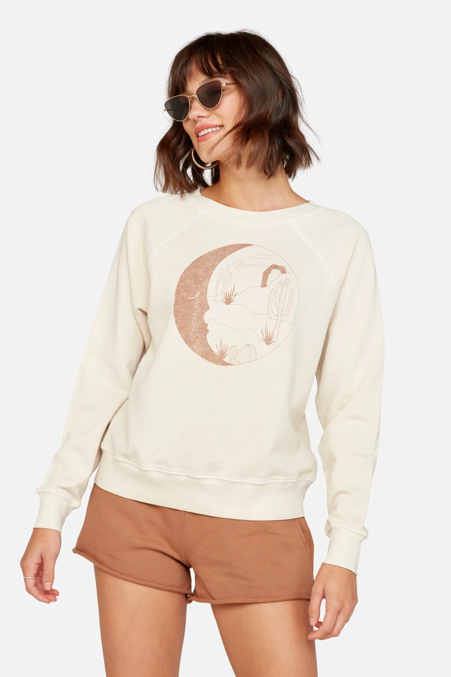 Bone Moon Landscape Pullover