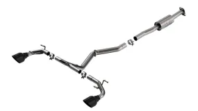 BORLA 140910BC Cat-Back Exhaust System ATAK® Black Chrome for SUBARU BRZ, TOYOTA GR 86 2022