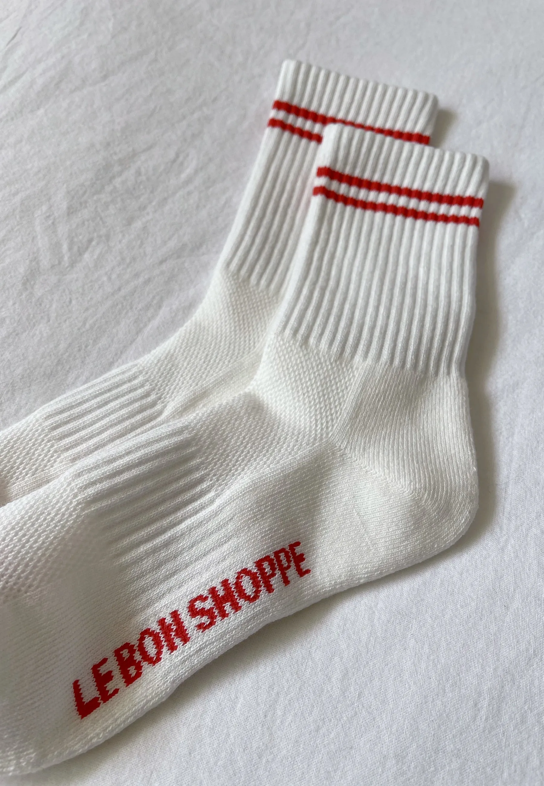 Boyfriend Socks - clean white