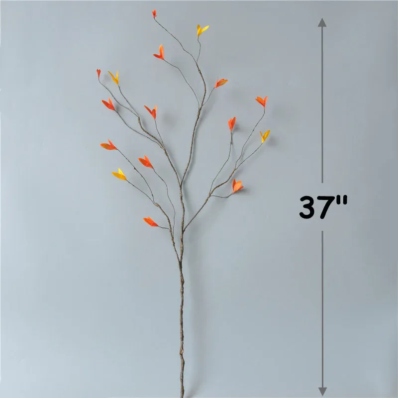 Bulk 37" Artificial Fall Plants Leaves Spray Autumn Leaves Fall Decorations for Home Floral Arrangement Wholesale