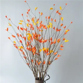 Bulk 37" Artificial Fall Plants Leaves Spray Autumn Leaves Fall Decorations for Home Floral Arrangement Wholesale