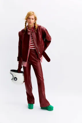 Burgundy Cruiser Jacket