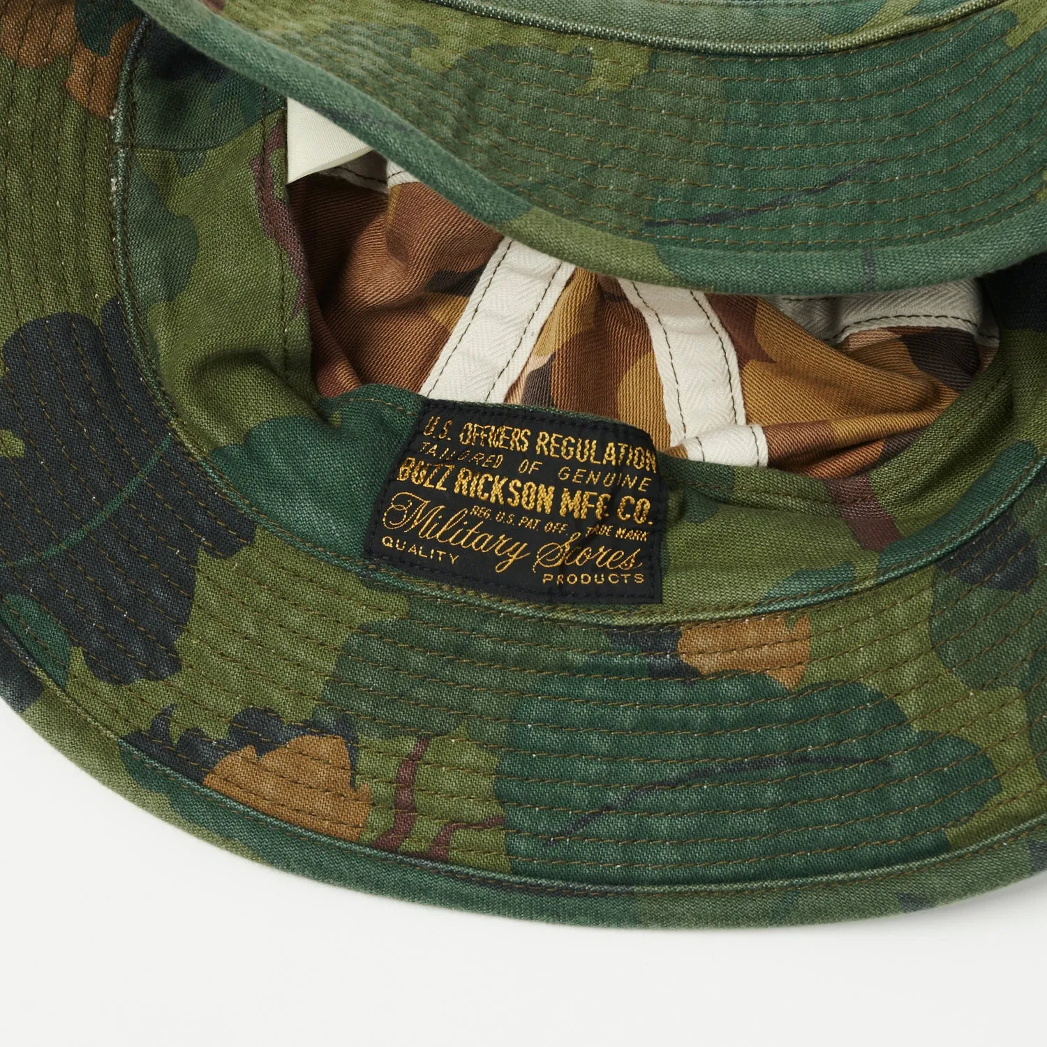 Buzz Rickson's Mitchell Camo Boonie Hat - Camo