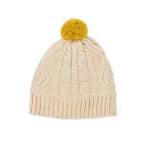 Cable Knit Beanie Oatmeal