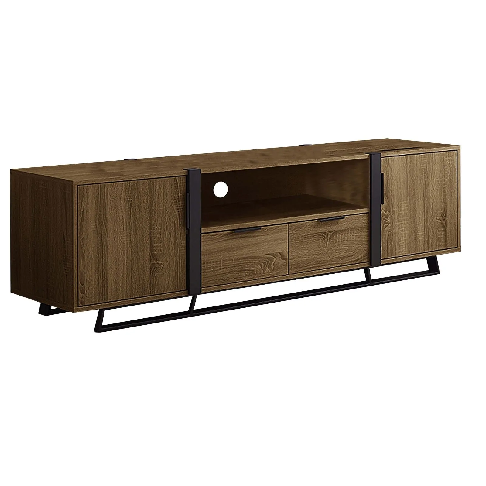 CAPRI Entertainment Unit, TV Cabinet, TV Unit - Dark Oak by Criterion