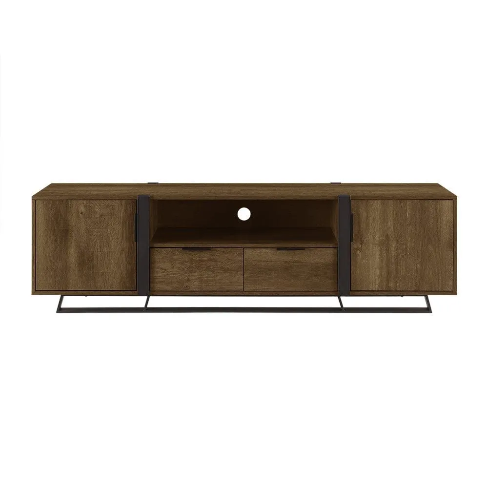 CAPRI Entertainment Unit, TV Cabinet, TV Unit - Dark Oak by Criterion