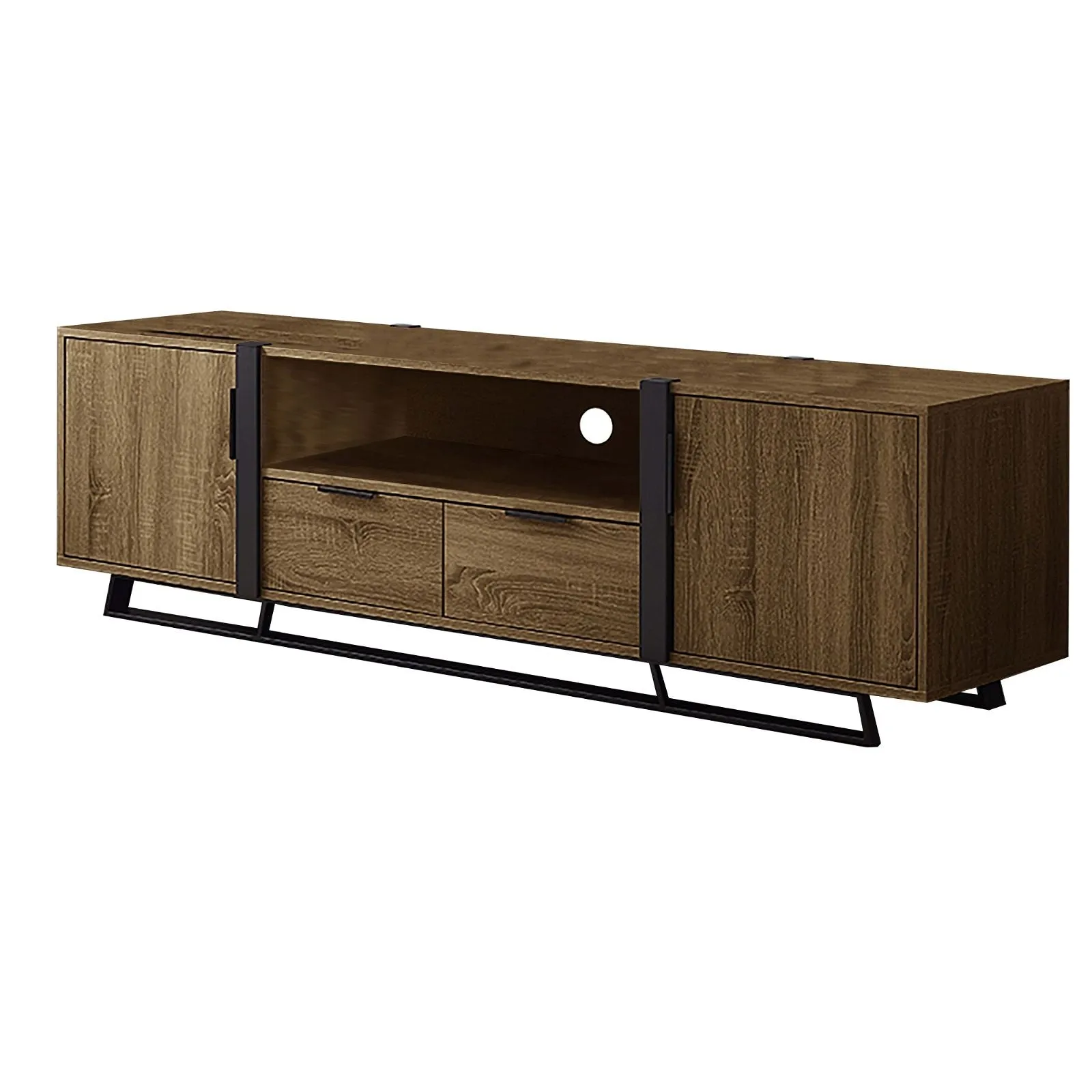 CAPRI Entertainment Unit, TV Cabinet, TV Unit - Dark Oak by Criterion