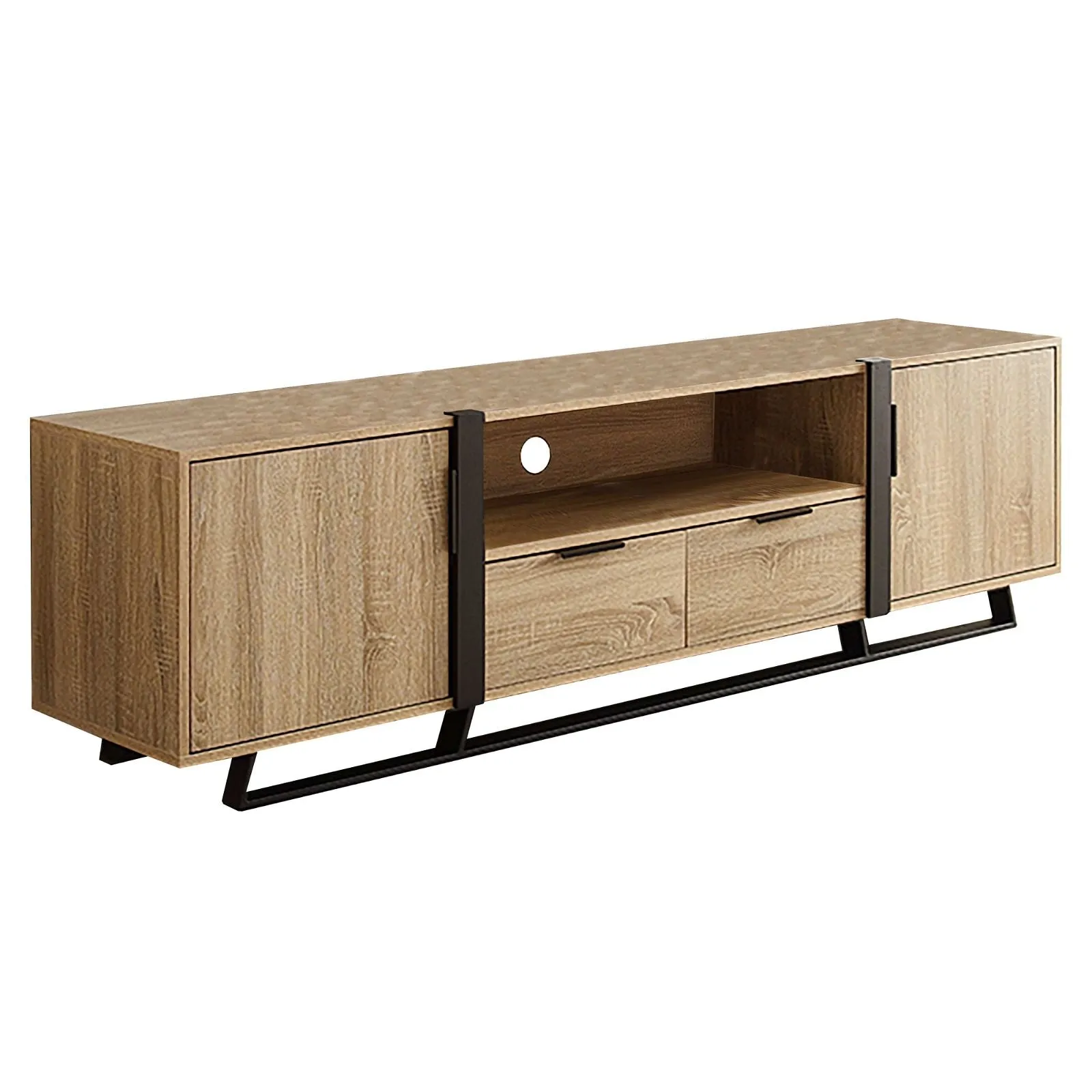 CAPRI Entertainment Unit, TV Cabinet, TV Unit - Oak by Criterion