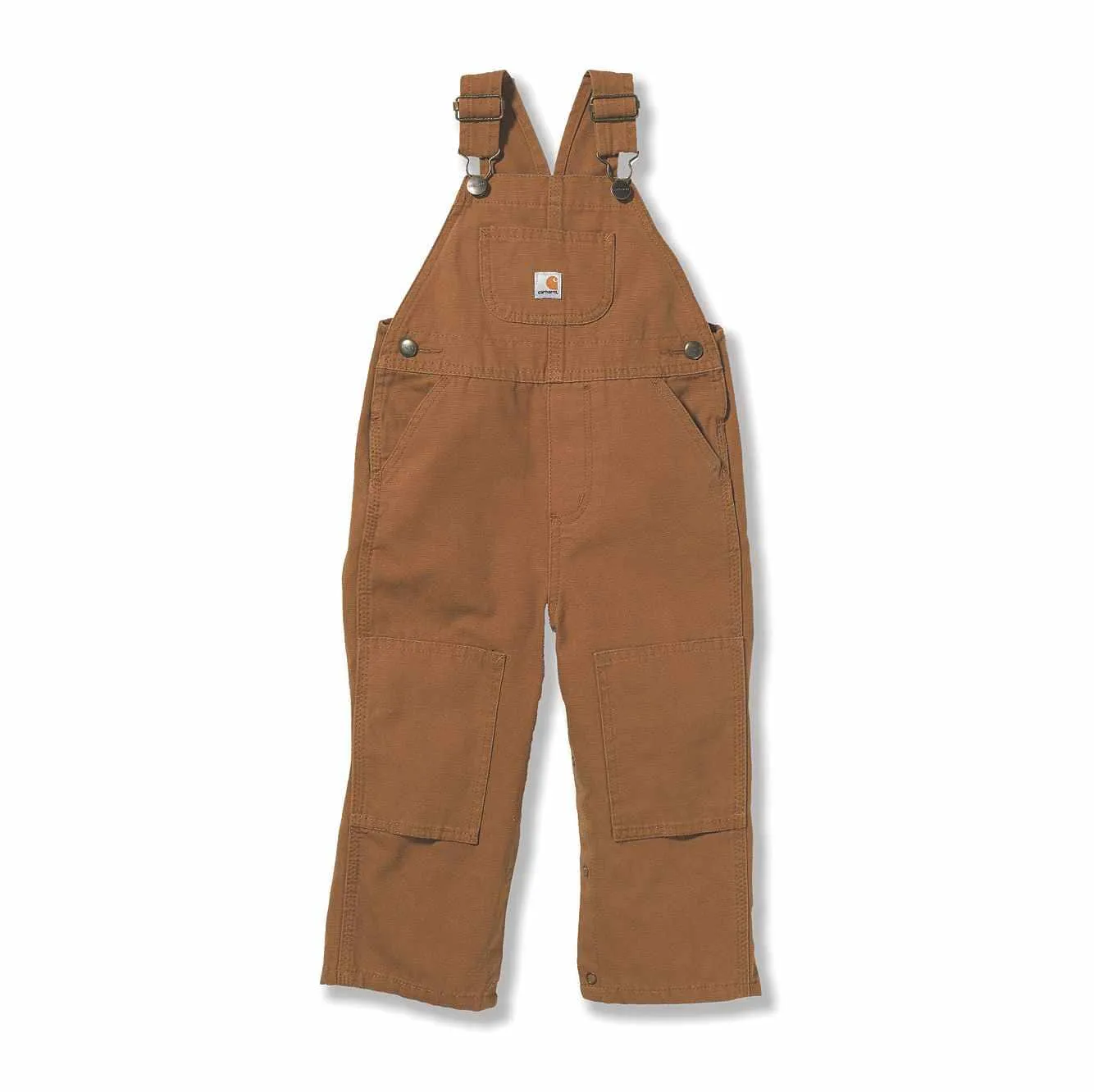 Carhartt Kids Brown Canvas Bib Overall - CM8603