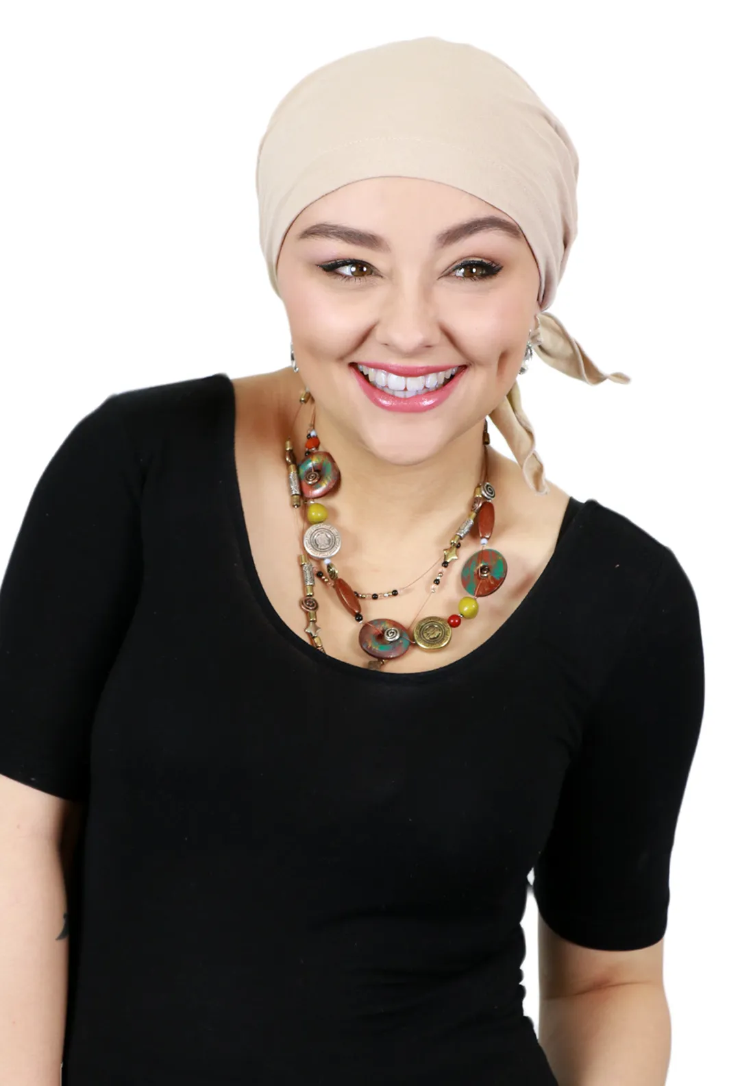 Celeste Cotton Pre Tied Headscarf Chemo Headwear 50  UPF