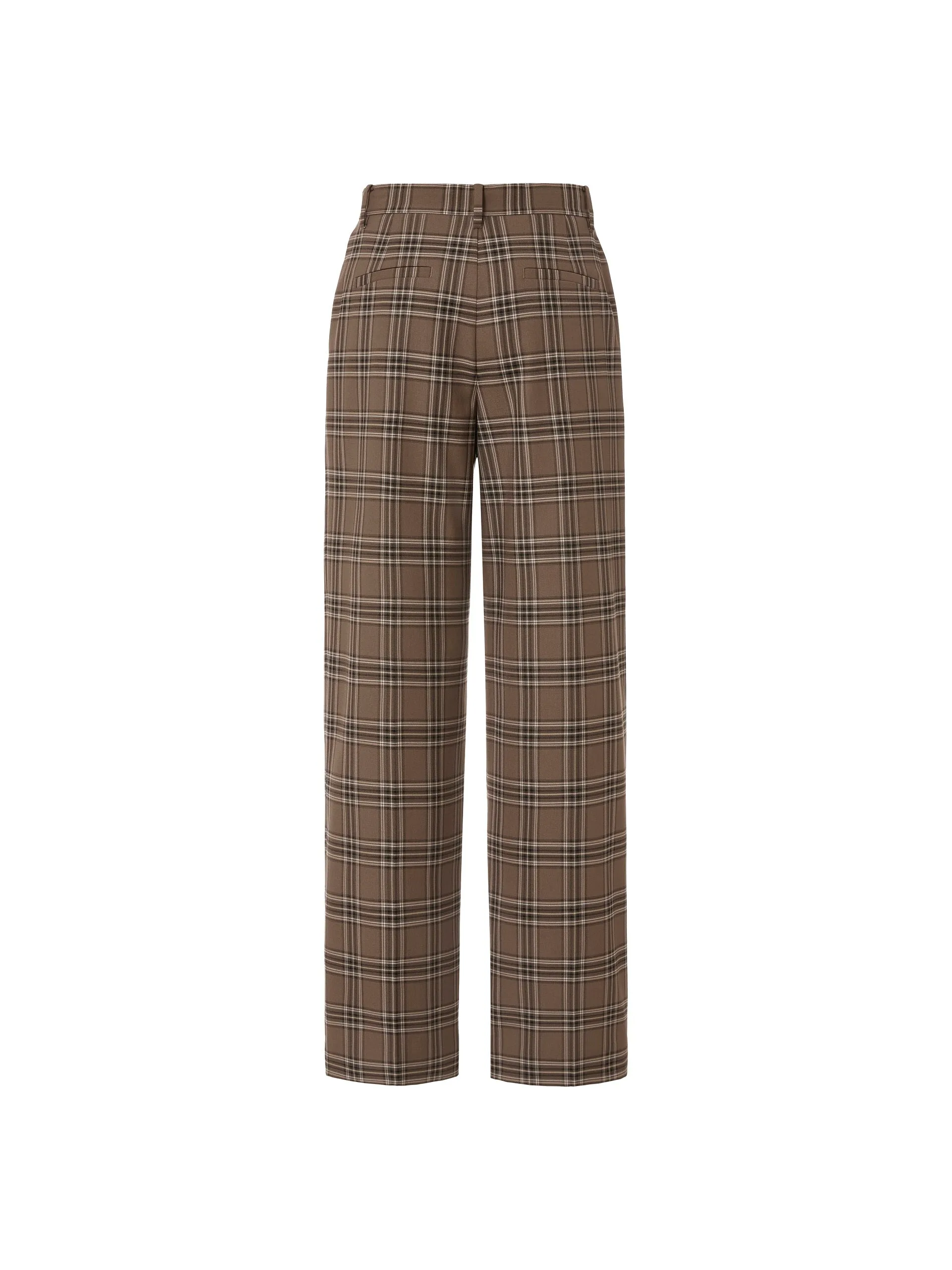 Checkered Straight Pants