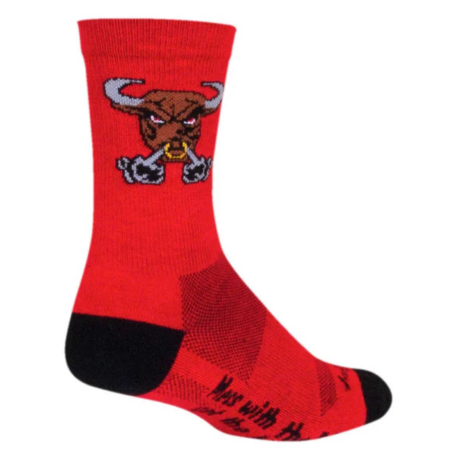 Crew Bullish Bike Socks - Red