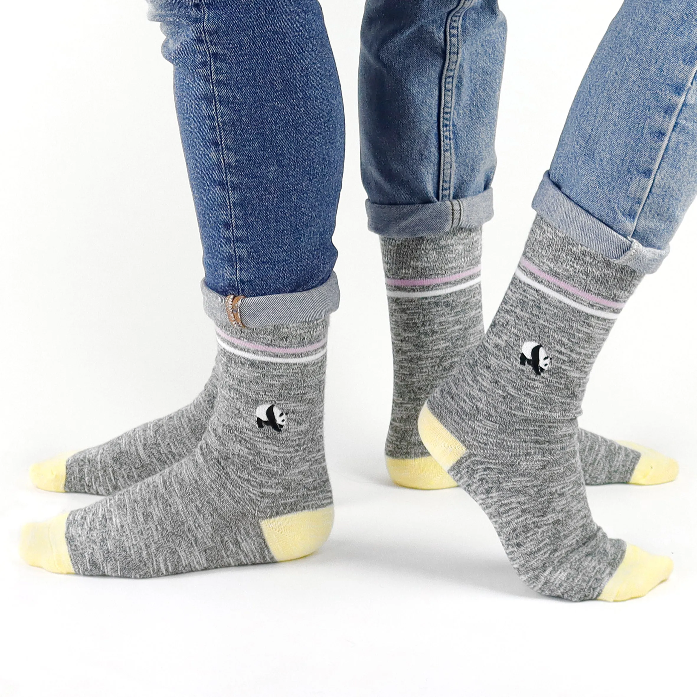 Critically Endangered Adult Speckled Socks - Panda