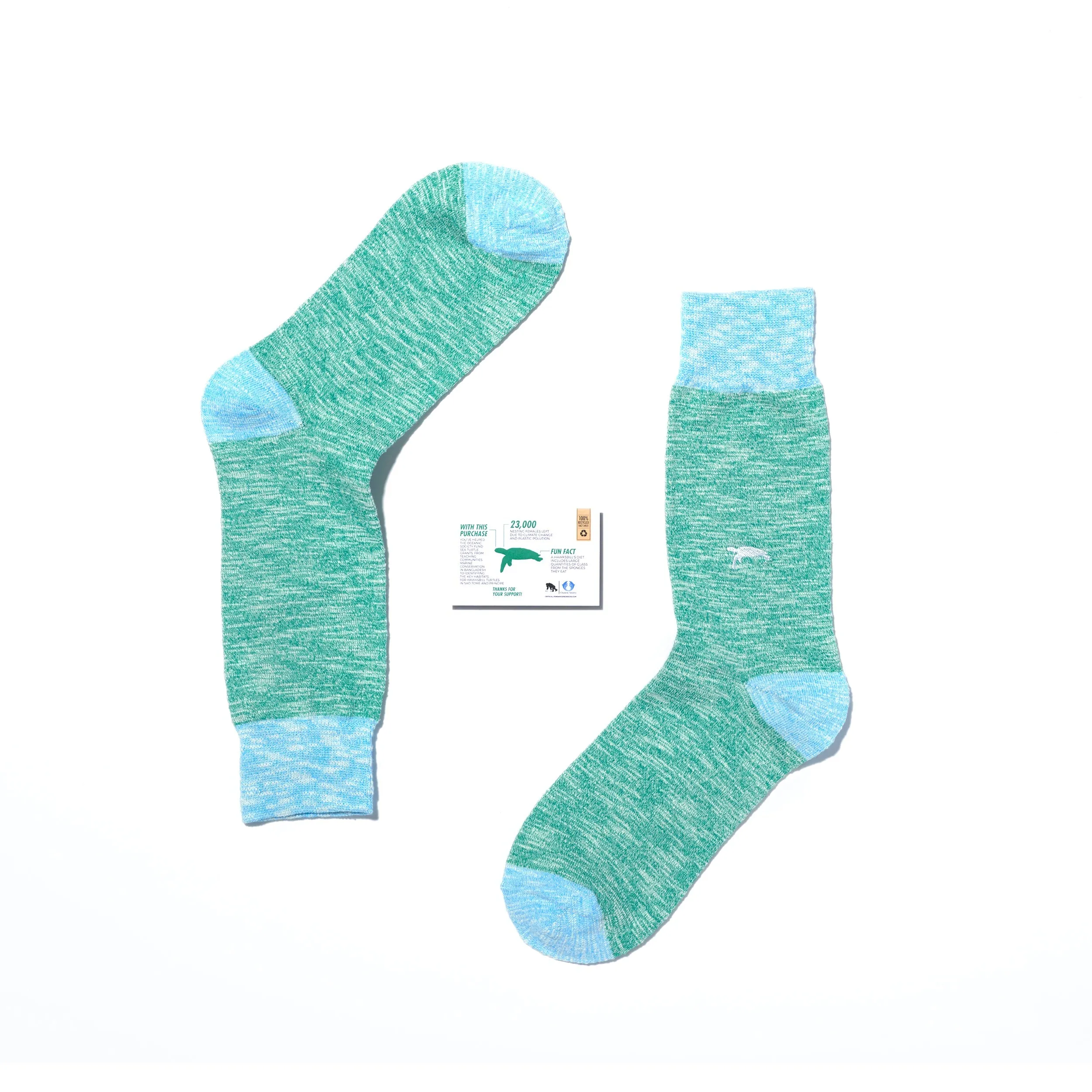 Critically Endangered Adult Speckled Socks - Turtle