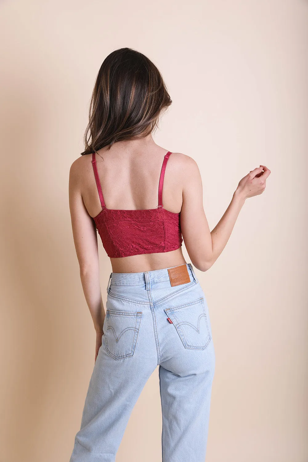 Cropped Lace Camisole