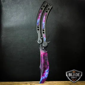 CSGO Butterfly Trainer Balisong - Black Galaxy