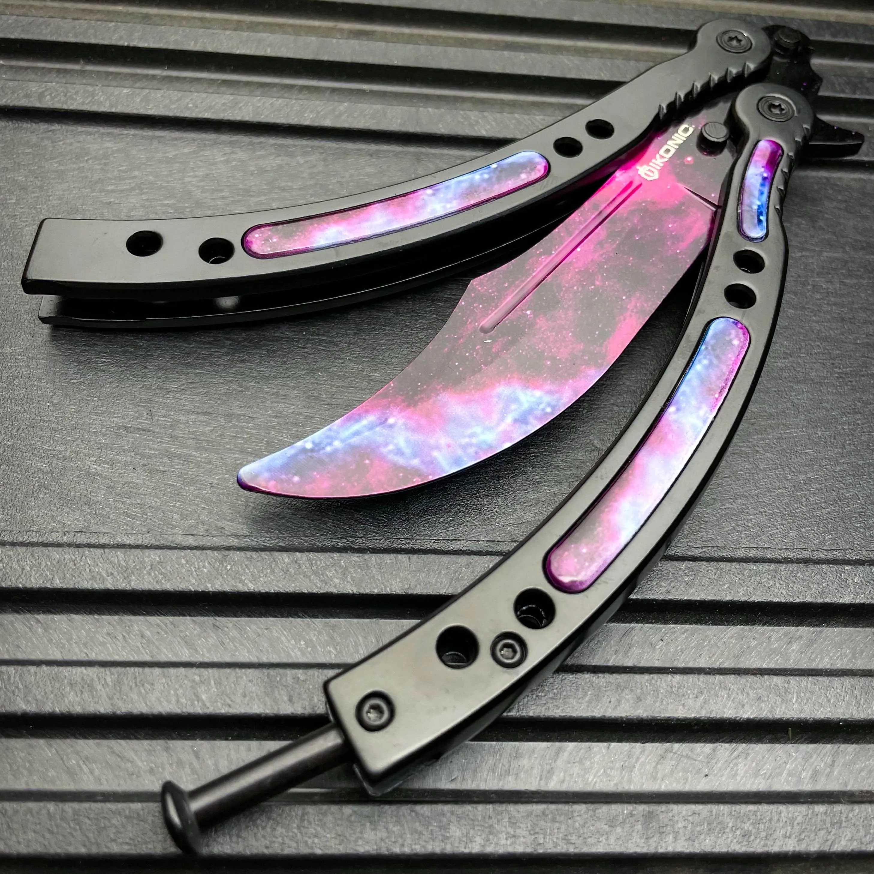 CSGO Butterfly Trainer Balisong - Black Galaxy