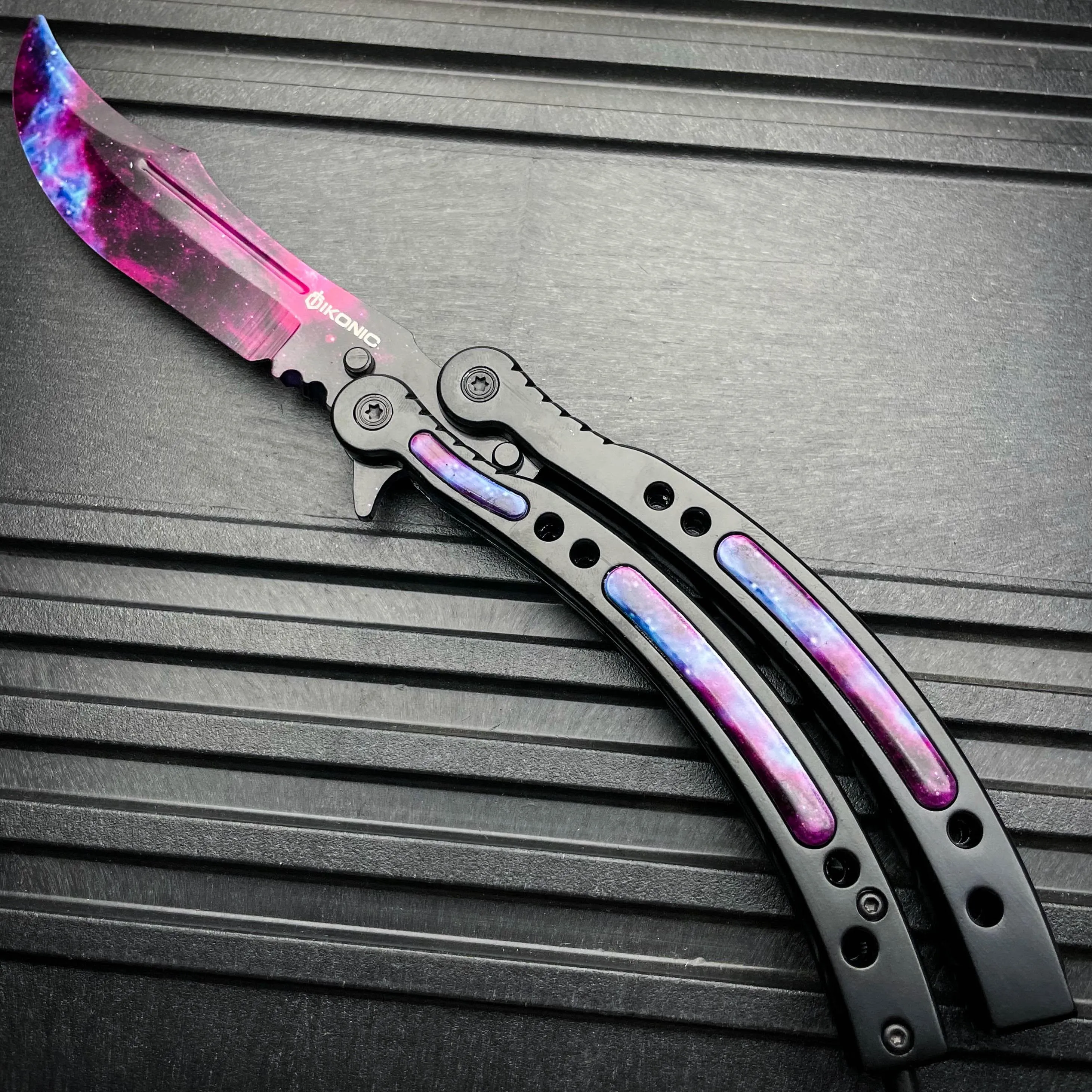 CSGO Butterfly Trainer Balisong - Black Galaxy