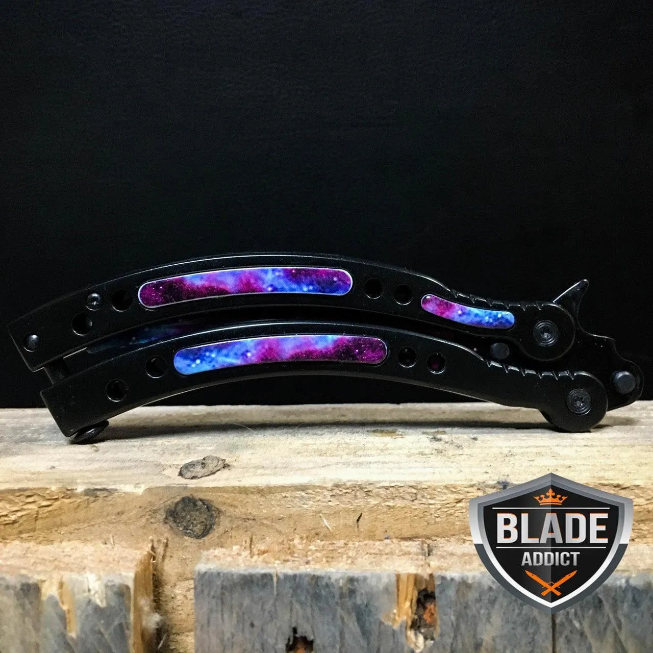 CSGO Butterfly Trainer Balisong - Black Galaxy