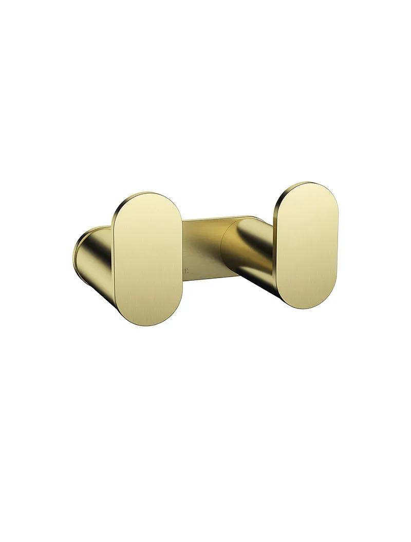 Curvaé Double Robe Hook - PVD Tiger Bronze