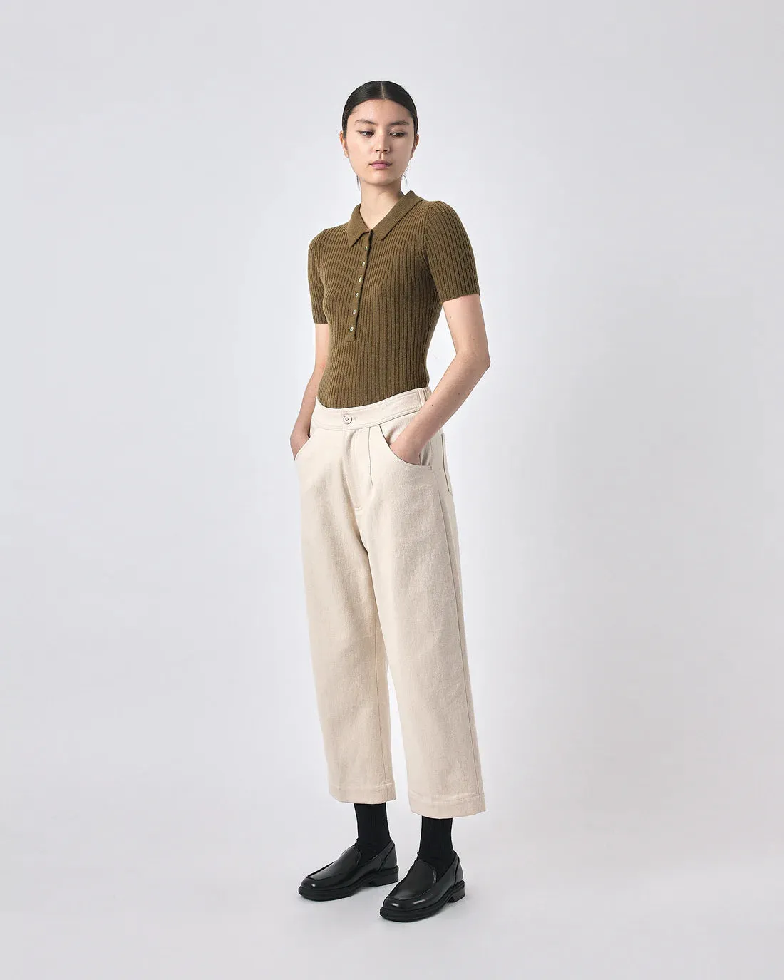 curve legged trouser - heavy canvas edition