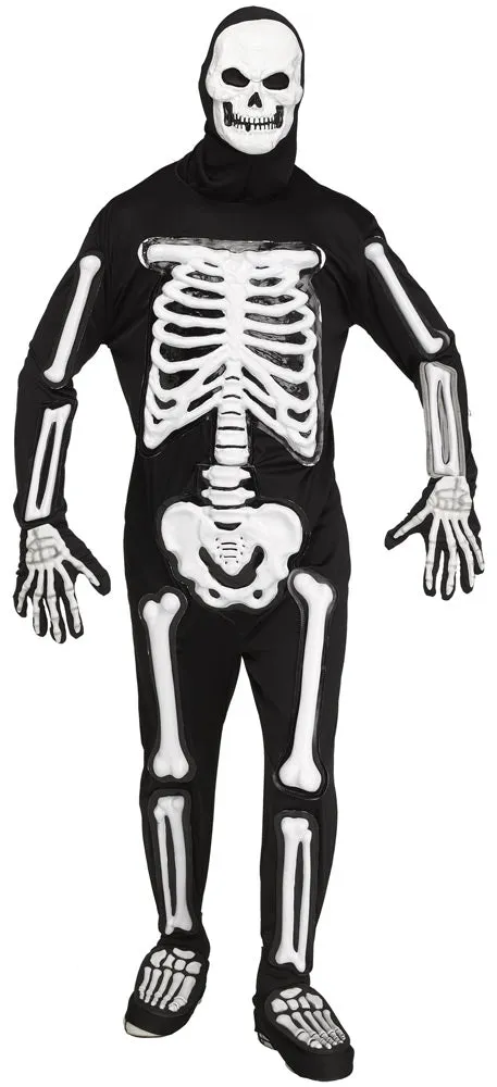 Deluxe Skele-Bones Adult Halloween Costume