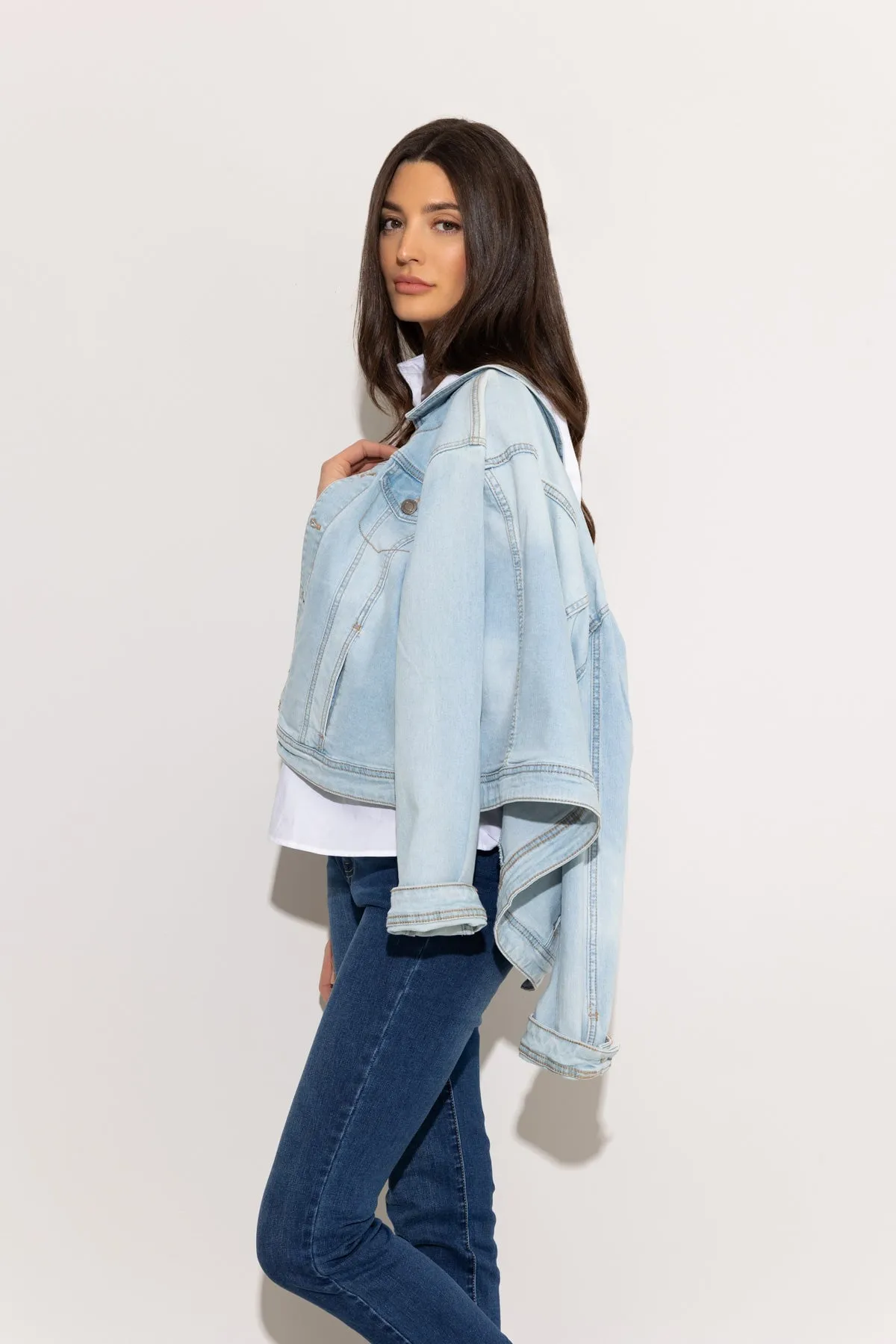 Denim Jacket in Light Blue