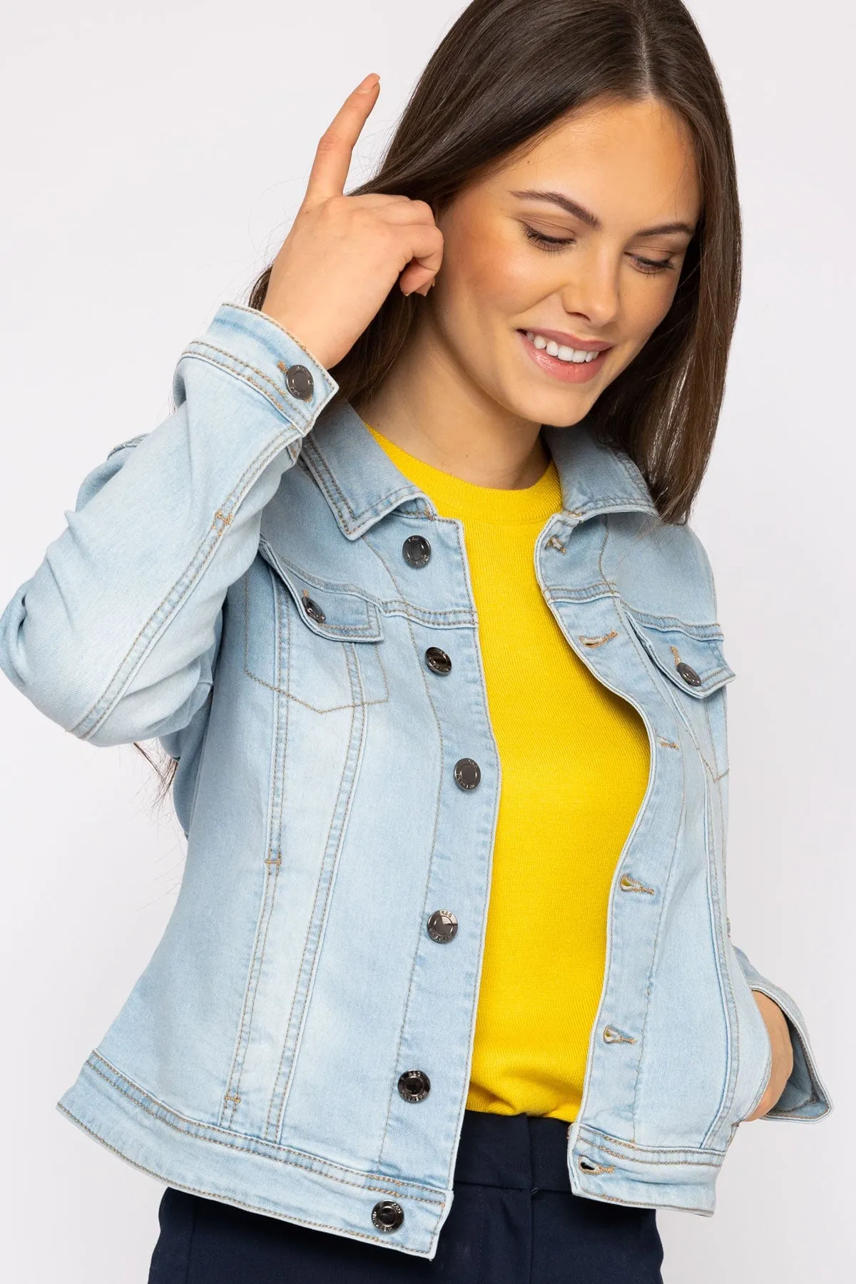 Denim Jacket in Light Blue