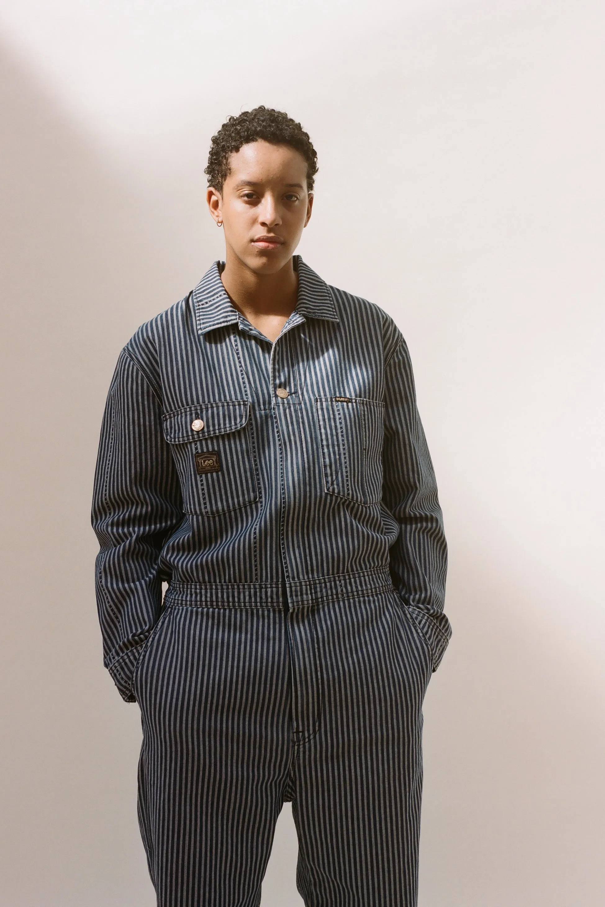 Denim Workwear Stripe Whizzit Overall